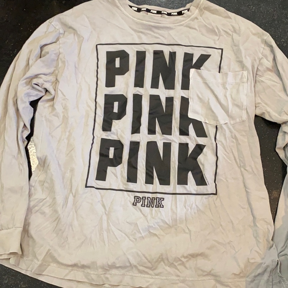 Long sleeve gray and black